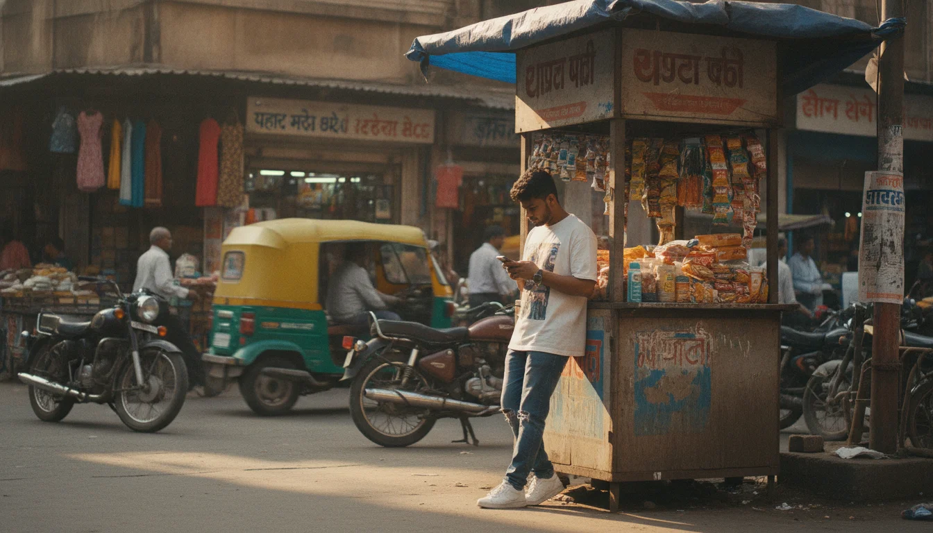Street scene in Mumbai, India