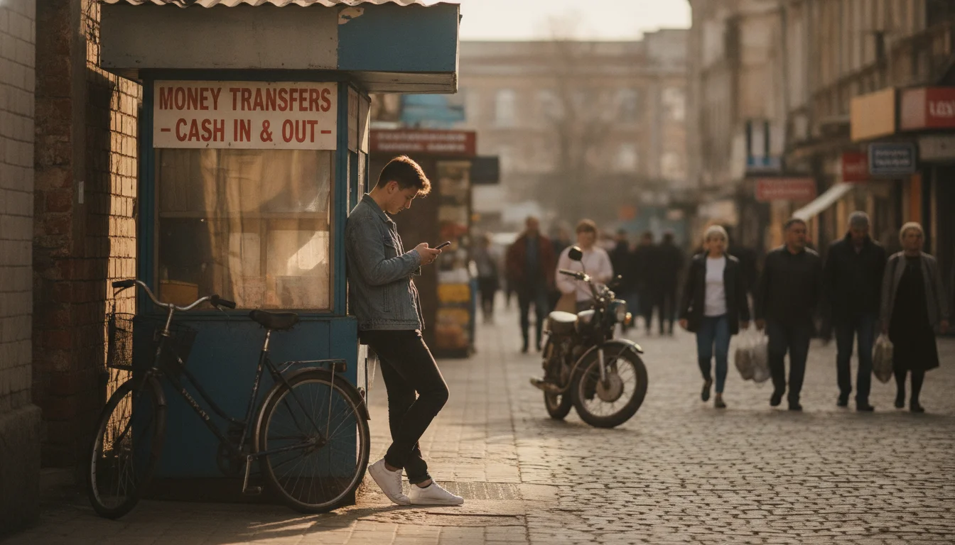 Street scene in Chisinau, Moldova