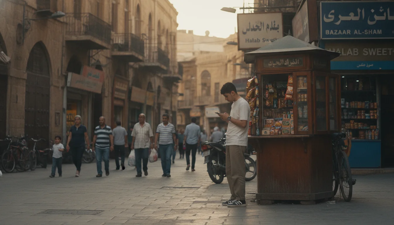 Street scene in Damascus, Syria