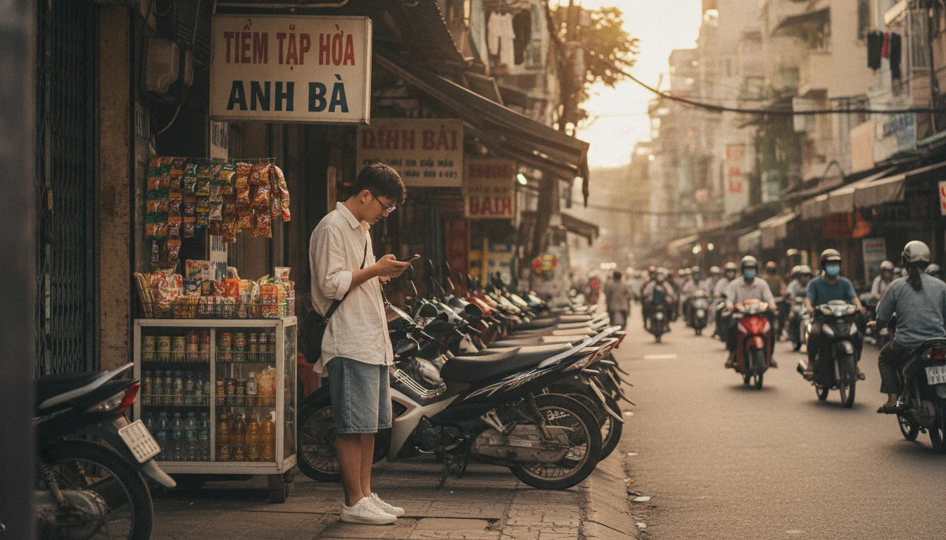 Street scene in Ho Chi Minh City, Vietnam